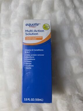 Multi-Action Solution Contact Lens Cleaner & Conditioner - Blue